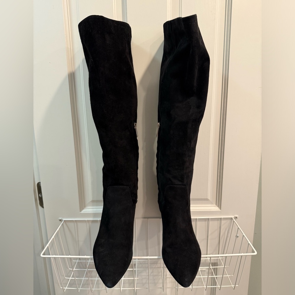 Black suede Sam Edelman boots size 8